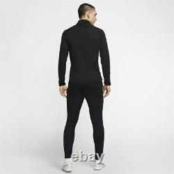 Men's Nike Full Tracksuit Bottoms Zip Jacket Black Pants Top Dri-FIT Size Large