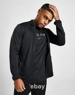 Men's Nike Tracksuit Zip Jacket Bottoms Black Top Pants Academy Dri-FIT Medium
