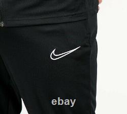Men's Nike Tracksuit Zip Jacket Bottoms Black White Top Pants Academy Dri-FIT L