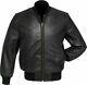 Men's Pure Lambskin Jacket New Real Leather Black Bomber Style Jacket Varsity