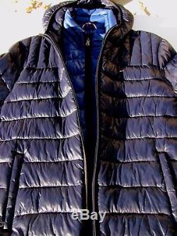 Men's Tommy Hilfiger UltraLoft Insulated Packable Hooded Puffer Jacket Blue Sz M