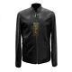 Men's Zilli Black Genuine Leather High Quality Lambskin Slim Fit Jacket
