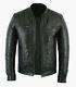 Men's Leather Jacket Genuine Lamb Skin Leather Transition Jacket Bomber Jacket