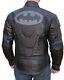 Mens Batman Motorcycle New Black Cowhide Armored Biker Leather Racing Jacket