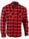 Mens Ce Armour Motorcycle Motorbike Bikers Sports Flannel Shirt Made With Kevlar