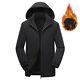 Mens Hooded Quilted Jacket Puffer Jackets Casual Hoodie Warm Coat Outwear