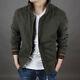 Mens Jacket Stand-up Collar Long-sleeved Spring Autumn Leisure Outwear 5xl 4xl L