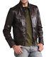 Mens Lambskin Genuine Leather Jacket Biker Racer Slim Fit Motorcycle Jacket C051