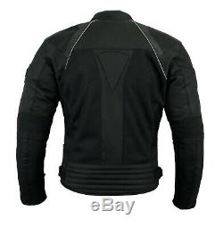 Mens Motorcycle Summer Mesh Cordura Textile Jacket Motorbike Armour CE Protector