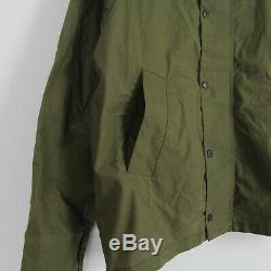 Mens New Barbour x Engineered Garments Unlined Graham Waxed Jacket M Olive Green