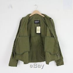 Mens New Barbour x Engineered Garments Unlined Graham Waxed Jacket M Olive Green