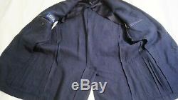 Mens POLO RALPH LAUREN Navy Blue linen blazer/jacket Size medium. 40R