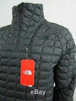 Mens TNF The North Face Thermoball Insulated Zip Pullover Puffer Jacket Black