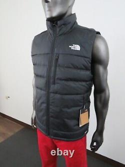 Mens The North Face Aconcagua 2 550-Down Insulated Hooded Puffer Vest- Black