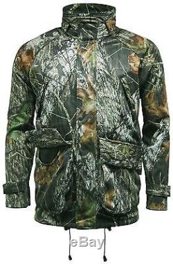 Mens Waterproof Camouflage Jacket Mossy Oak Camo HuntingFishingShooting Jacket