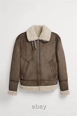 Mens Winter Warm Jacket Coat Loose Casual Long Sleeve Fleece Jackets