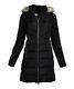 Michael Kors Mk Women's Winter Coat Faux Fur Removable Collar Puffer Down Jacket