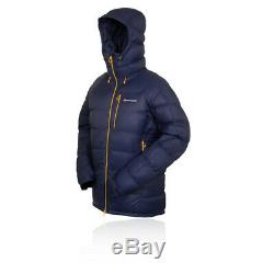 Montane Mens Black Ice Jacket Top Navy Blue Sports Outdoors Full Zip Hooded