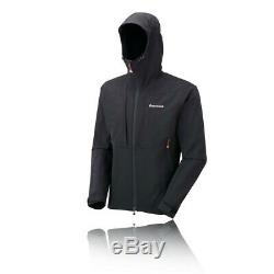 Montane Mens Dyno Stretch Jacket Top Black Sports Outdoors Full Zip Hooded