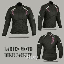 Motorbike Girls Jacket Ladies Women Motorcycle Waterproof Armoured Jacket Coat