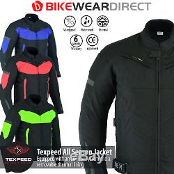 Motorbike Motorcycle Jacket Waterproof With CE Armour Protection Thermal Biker