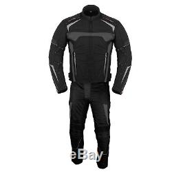 Motorbike Textile Suit Motorcycle Waterproof Armoured Jacket Trouser For Winter