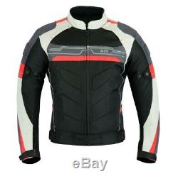 Motorcycle Armored Bikers High Protection Waterproof Jacket Black/red Cj-9412air