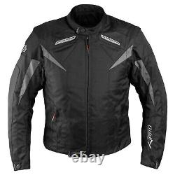 Motorcycle Jacket CE Armored Textile Motorbike Racing Thermal Liner Black