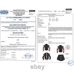 Motorcycle Jacket CE Armored Textile Motorbike Racing Thermal Liner Red