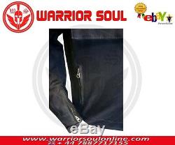 Motorcycle Motorbike COTTON WAX Black WP Lined CE Armours Bikers Classic Jackets