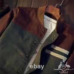 Multi Colors Matching Collar Jacket
