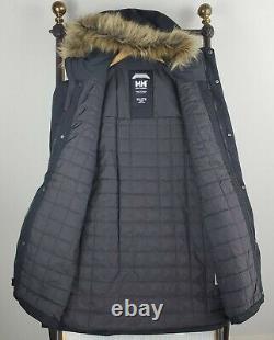 NEW $275 HELLY HANSEN Size 2XL Mens Waterproof Insulated Black Jacket Coat NWT