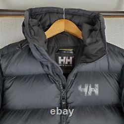 NEW $300 HELLY HANSEN Size Medium Mens Puffy Jacket Winter Coat NWT Black Hooded