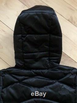 NEW NORTH FACE Aconcagua Goose Down Parka Womens M Black Jacket Hooded MSRP $199