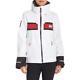 New Nwt Helly Hansen Women's Salt Jacket Red White Grey Hooded Sz Small S