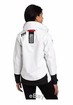 NEW NWT Helly Hansen Women's Salt Jacket Red White Grey Hooded Sz Small S