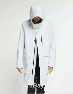 NEW Nike Sportswear Tech Pack Parka White Woven Jacket Mens Sz LARGE $250