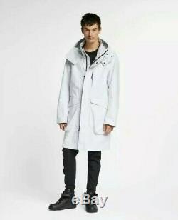 NEW Nike Sportswear Tech Pack Parka White Woven Jacket Mens Sz LARGE $250