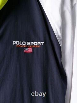 NEW WITH TAGS POLO SPORT RALPH LAUREN 90's WINDBREAKER JACKET COLOR BLOCK M