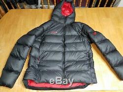 NWOT MAMMUT MERON Jacket Goose Down Fill 900 Coat Size XXL Black Hooded