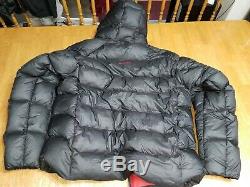 NWOT MAMMUT MERON Jacket Goose Down Fill 900 Coat Size XXL Black Hooded
