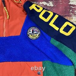 NWT $228 Mens Polo Ralph Lauren Polar Sherpa Anorak Hoodie Pullover Jacket Sz XL