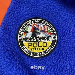NWT $228 Mens Polo Ralph Lauren Polar Sherpa Anorak Hoodie Pullover Jacket Sz XL