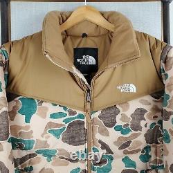 NWT $229 THE NORTH FACE Size Large Mens Duck Frogskin Camouflage Puffer Jacket