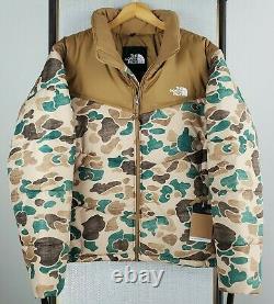 NWT $229 THE NORTH FACE Size XL Mens Duck Frogskin Camouflage Puffer Jacket