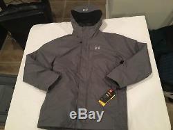 NWT $249.99 Under Armour Mens CG Wayside 3-In-1 Jacket Gray Size XL