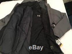 NWT $249.99 Under Armour Mens CG Wayside 3-In-1 Jacket Gray Size XL