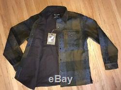 NWT Filson Mackinaw Jac Shirt Dark Military Plaid Medium M Jacket