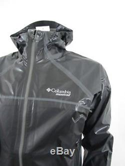 NWT Mens Columbia Outdry EX Montrail Light Waterproof Rain Shell Jacket Black