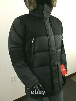 NWT Mens TNF The North Face Vostok Down Parka Insulated Winter Jacket Grey Black